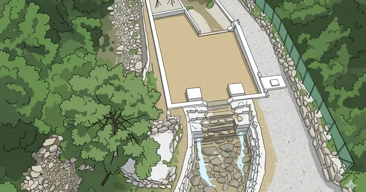 Einen Damm aus Wüstensand bauen — und nach 30 Jahren wird er zum Wald